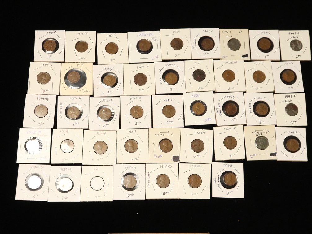 (106) Wheat Pennies (some key dates)