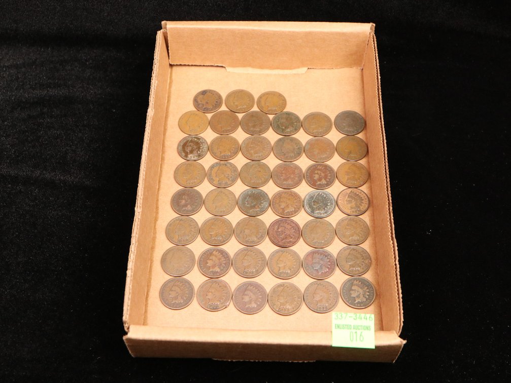 (45) Indian Head Pennies 1890–1899