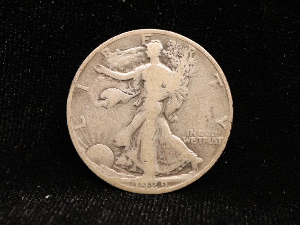 1929 S Key Date Walking Liberty Half Dollar