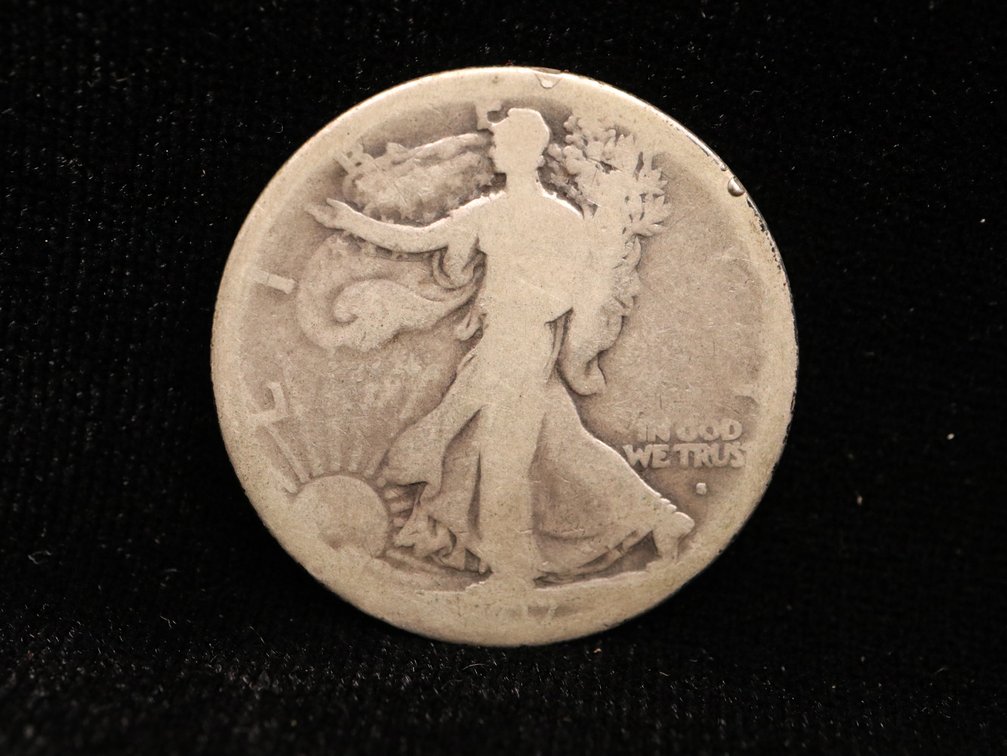 Key Date 1917 S Obverse Walking Liberty Half Dollar