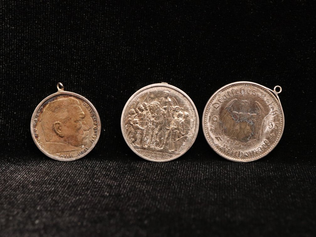 3 German Silver Marks 1913–1939,    