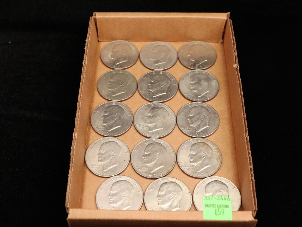 (15) 1971–1972 Eisenhower Dollars