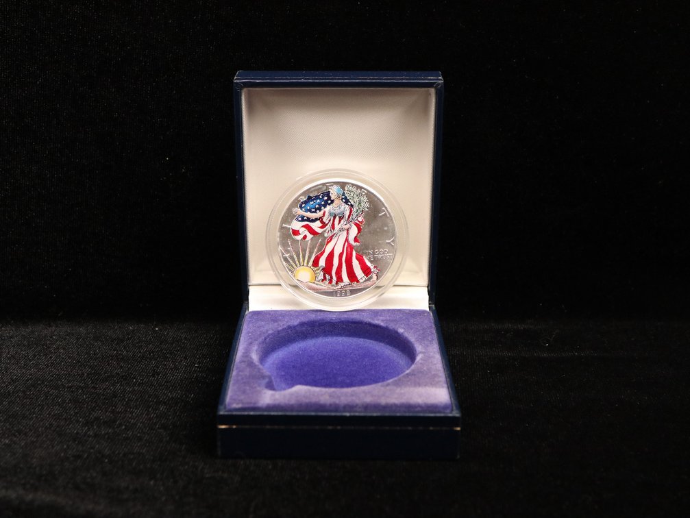 Colorized .999 Silver Eagle 1999