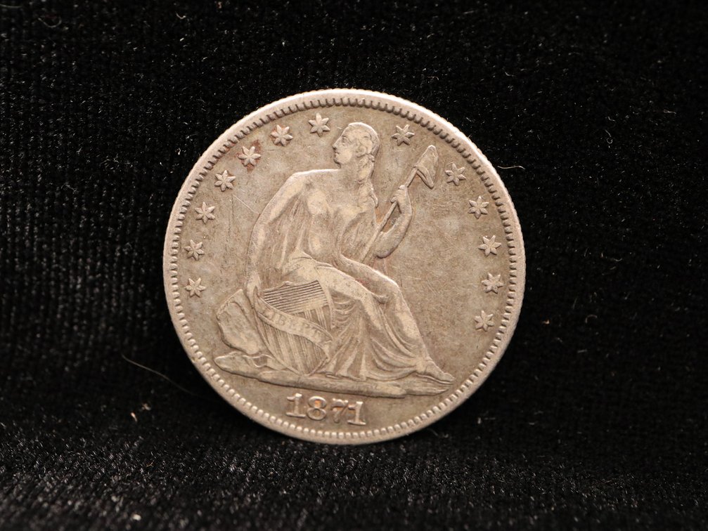 1871 Seated Liberty Half Dollar Key Date