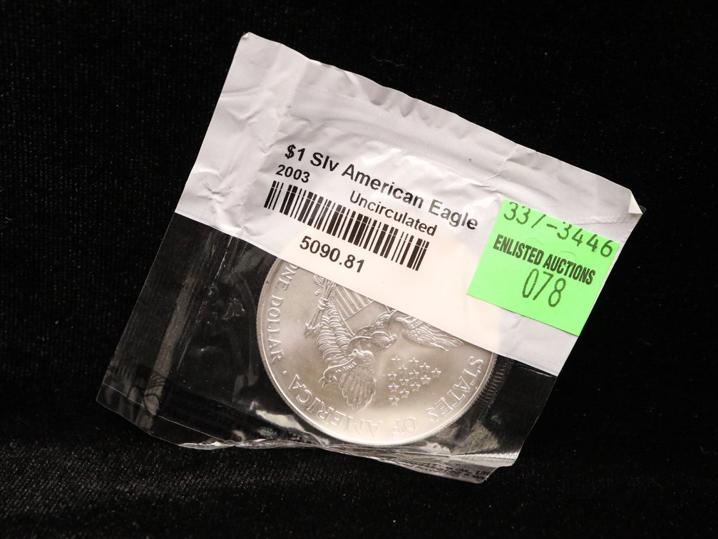 2003 UNC Silver Eagle .999