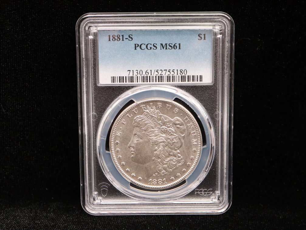 High Grade MS61 1881 S Morgan Dollar
