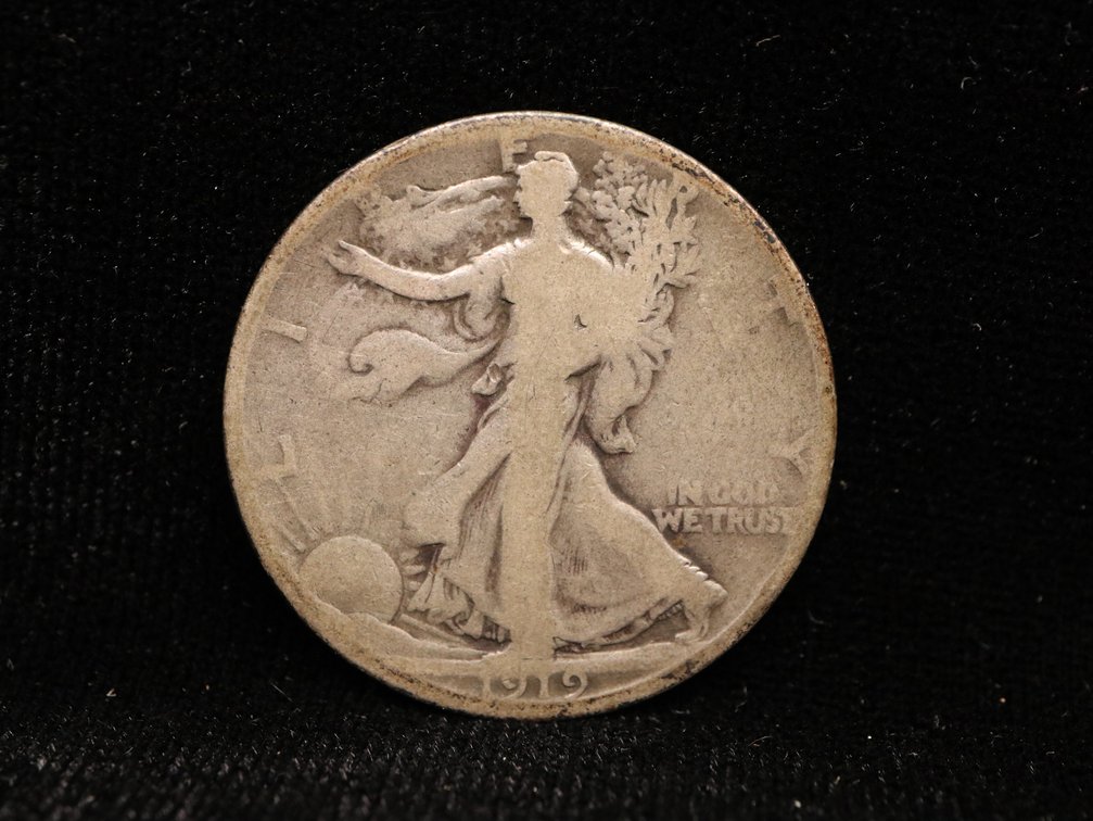 Key Date 1919 D Walking Liberty Half Dollar 