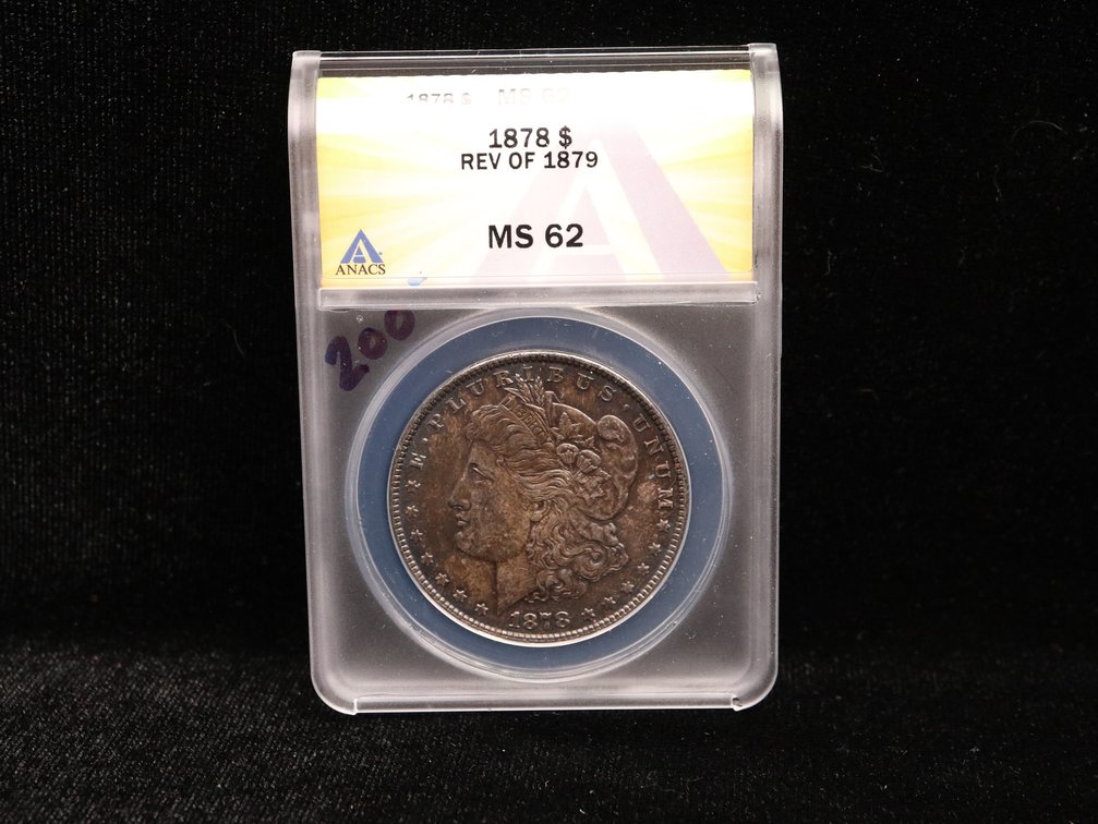 Morgan Dollar Key Date 1878 Rev. of 1879