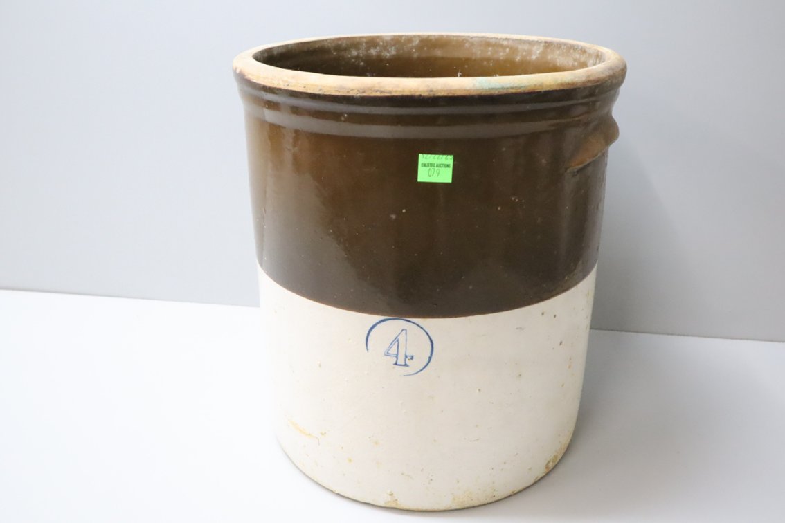 4 Gallon Stoneware Crock