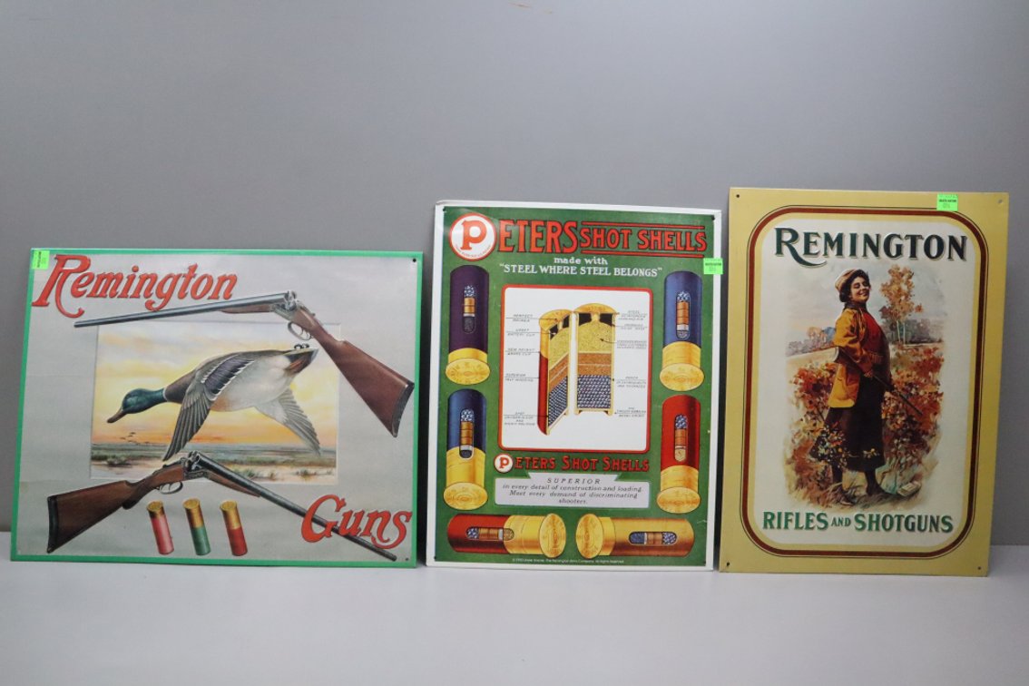 Three Metal Signs