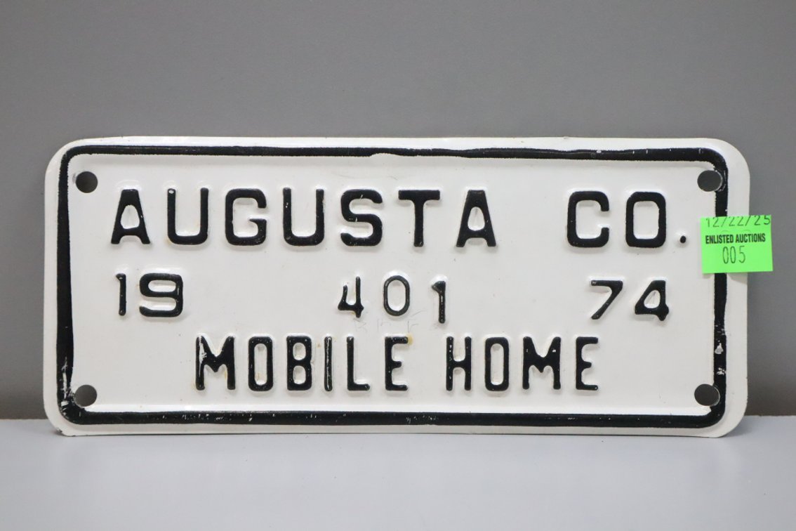 Augusta County Mobile Home Tag