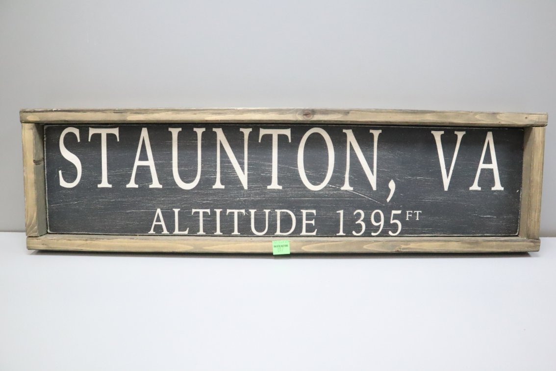 Rustic Staunton, Virginia Sign