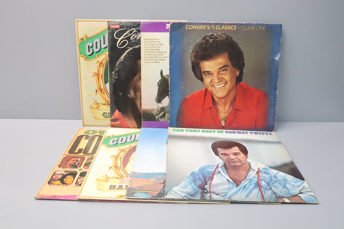 Group of Vinyl Records