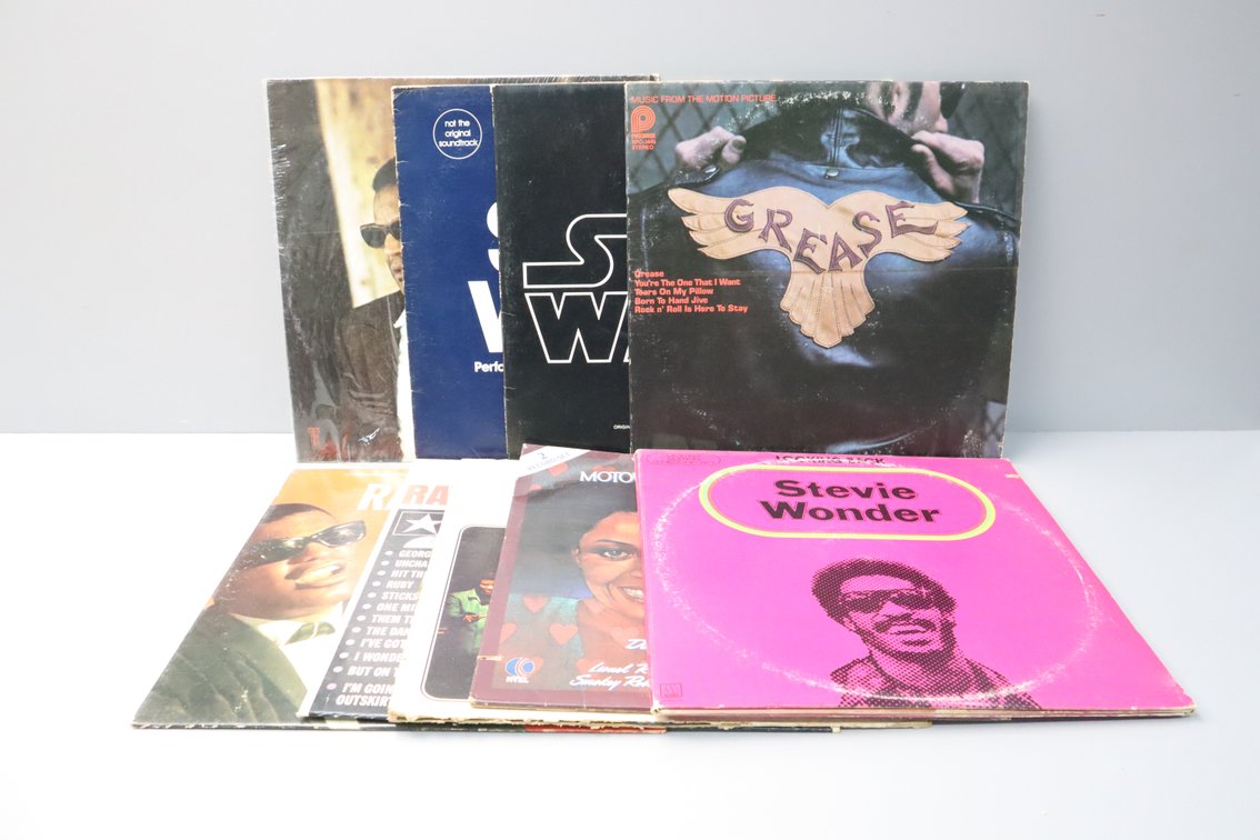 Group of Vinyl Records