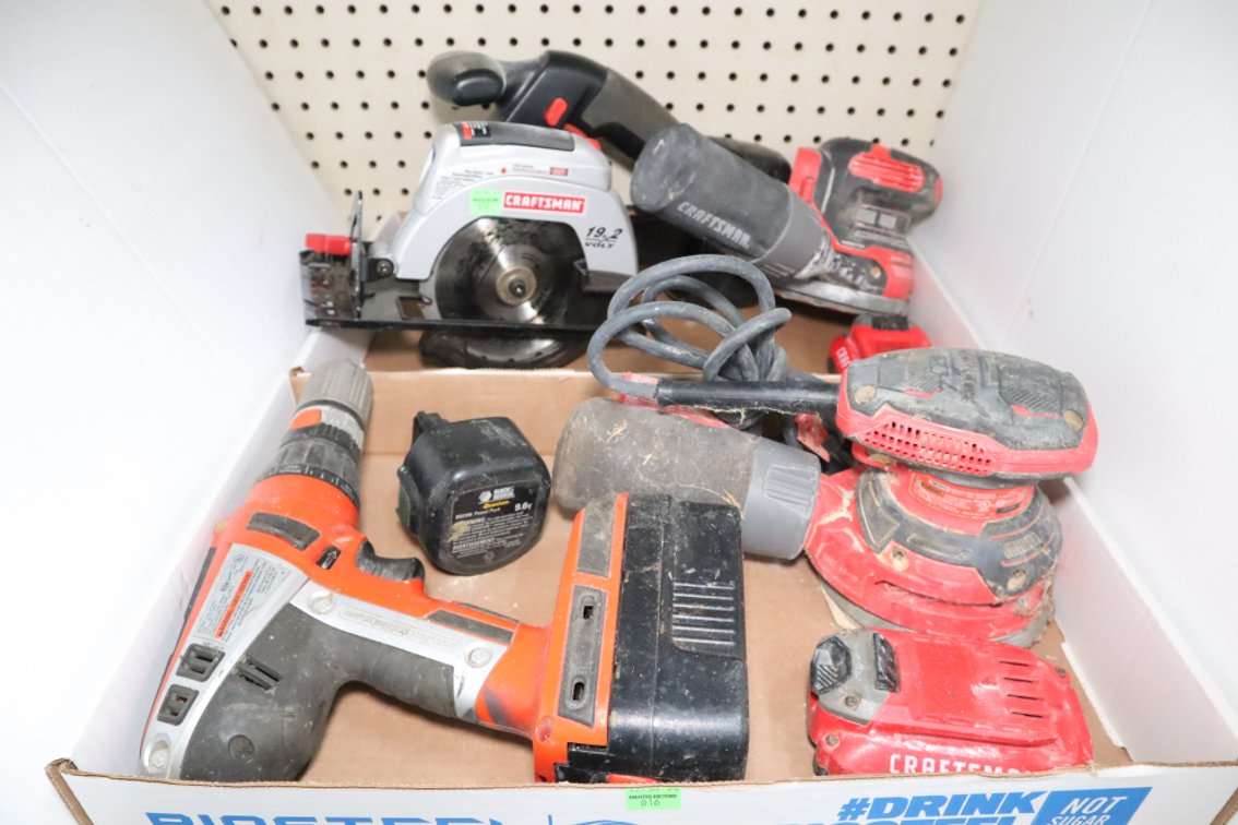 Cordless Tools, Batteries, No Charger