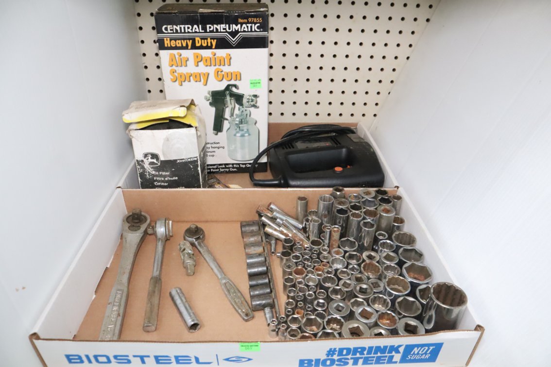 Sockets, Jigsaw, Spray Gun