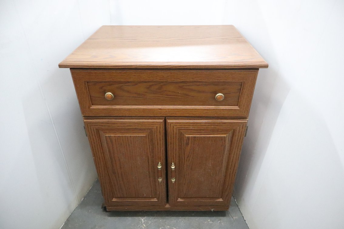 Press Board Rolling Microwave Cabinet