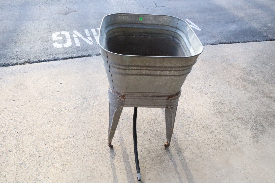 Galvanized Wash Tub Stand