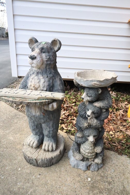 Plastic Bear Statues