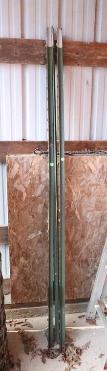 3 Metal T Posts, 6 Ft