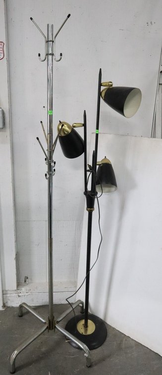 Floor Lamp and Hall Tree