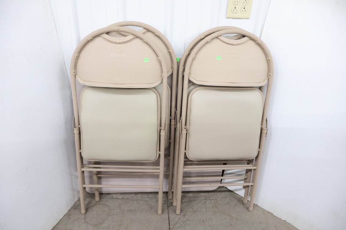 Folding Table and 4 Folding Chairs