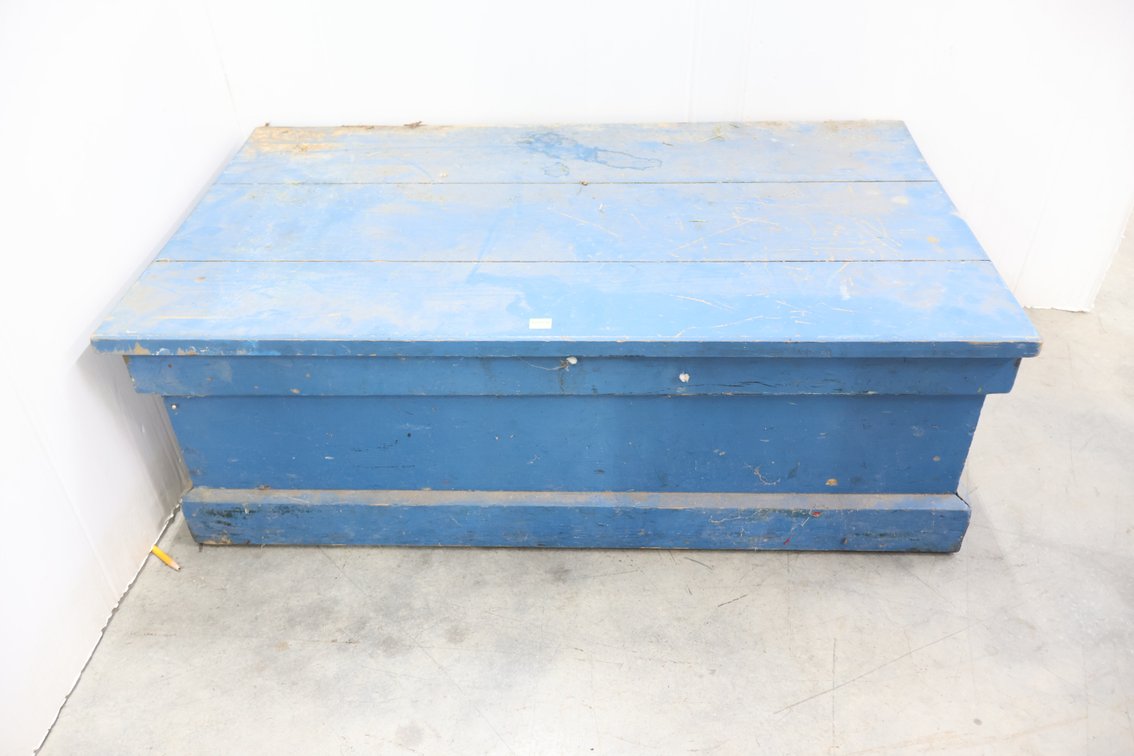 Antique Chest with Vintage Toys