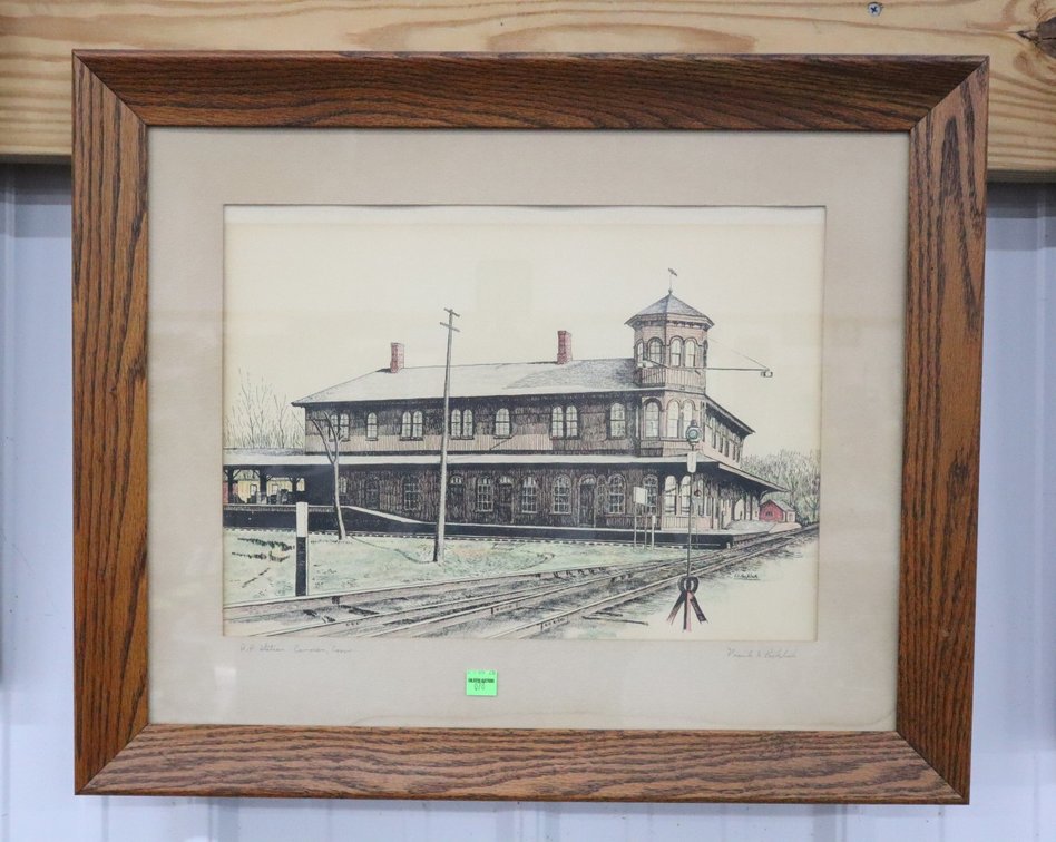 Train Depot Framed Print