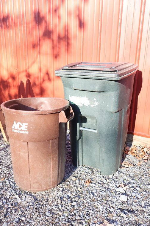 Pair of Trash Cans
