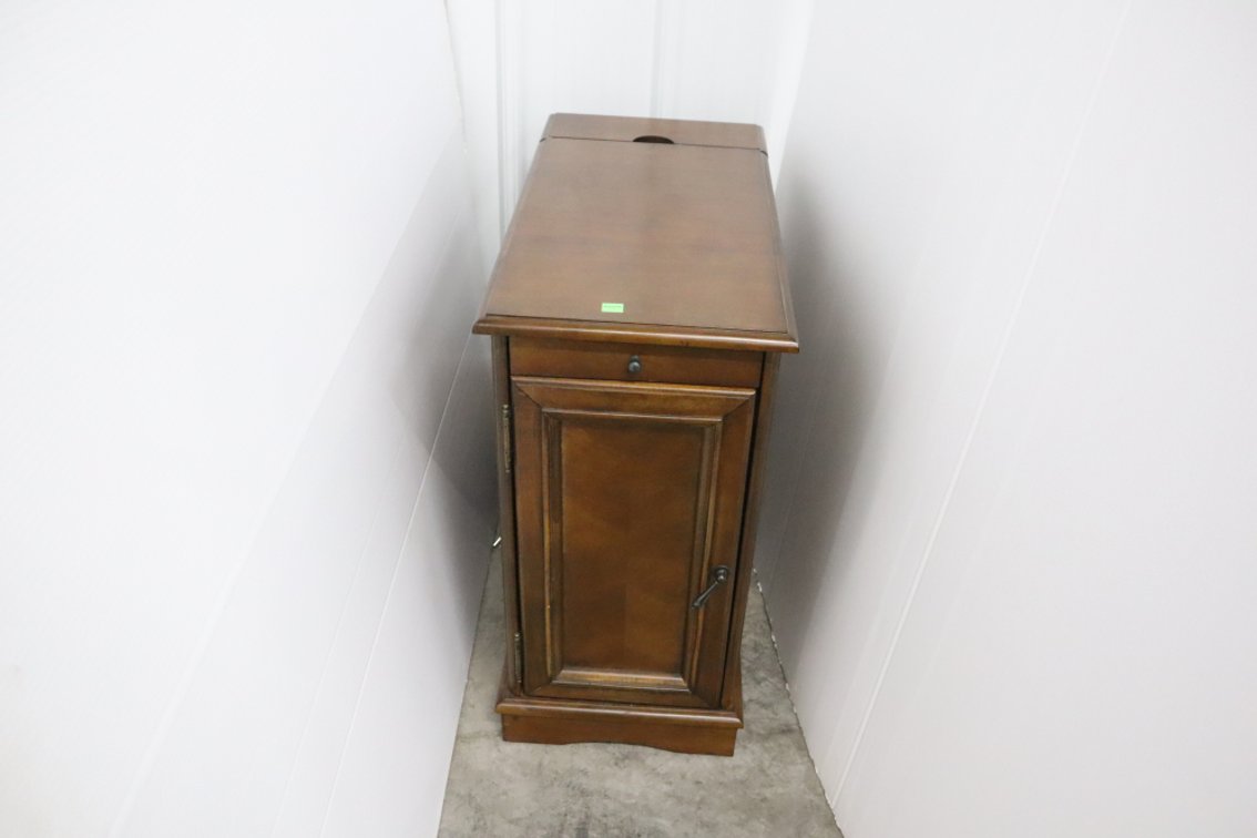 Side Cabinet With Power Outlet