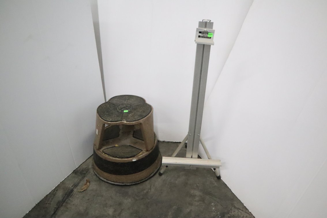 Library Stool And Easel Stand