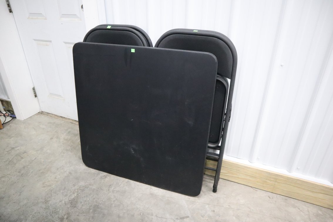 Card Table And Four Chairs