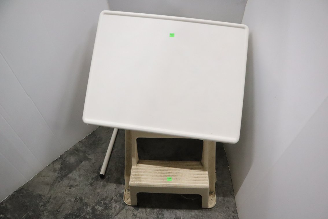 Bedside Table And Plastic Steps