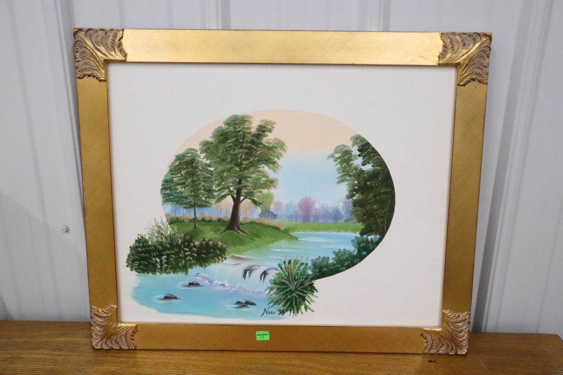Framed Canvas Painting