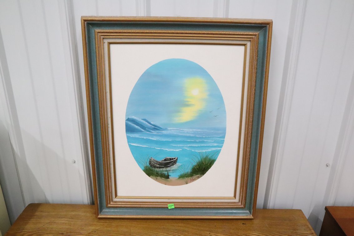 Framed Canvas Painting