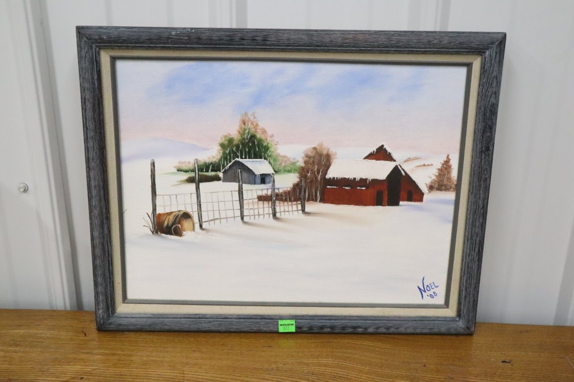 Framed Canvas Painting