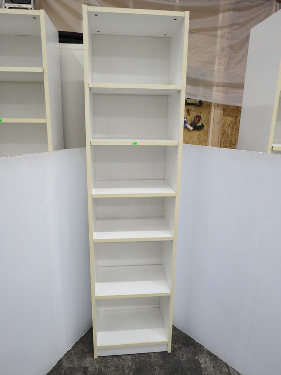 (2) Pressboard Shelving Units