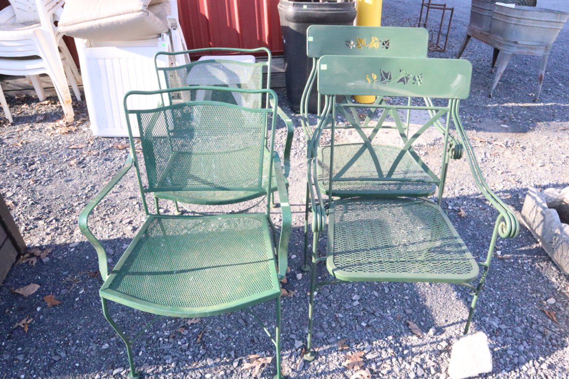 4 Wrought Iron Chairs
