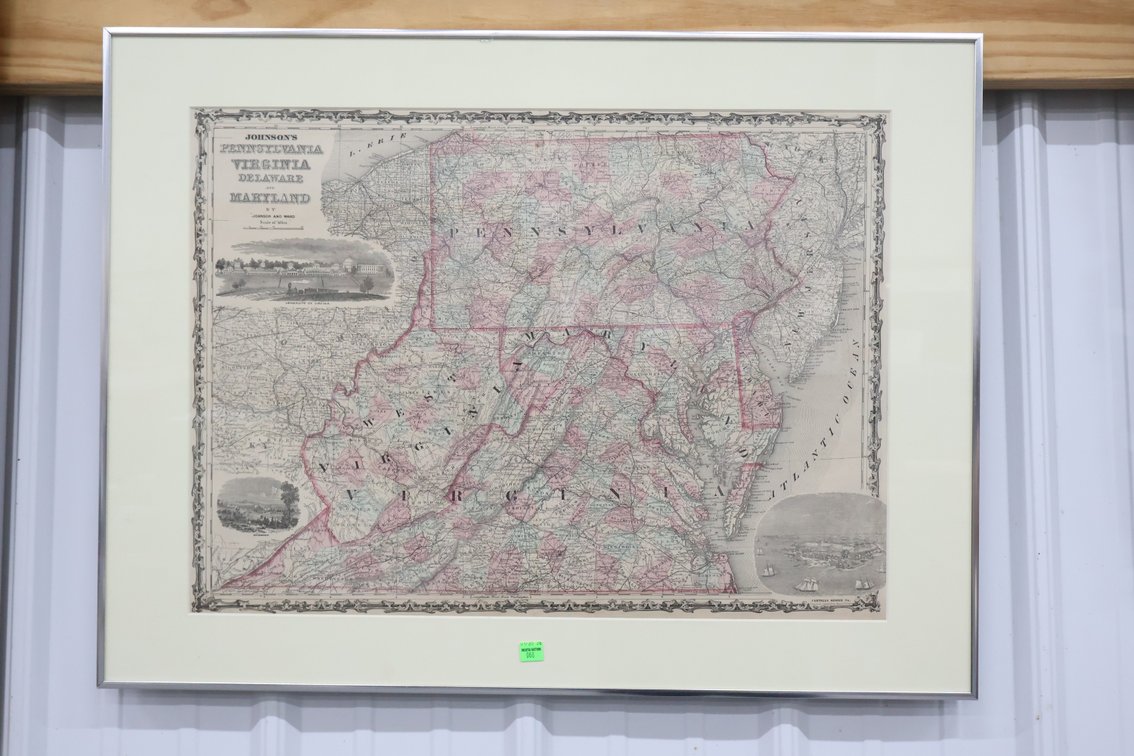 Eastern States Framed Map
