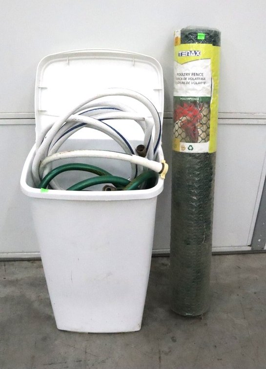 Garden Hose and Poultry Fence