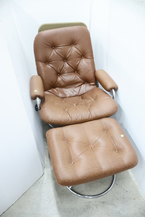 Swivel Chair and Ottoman
