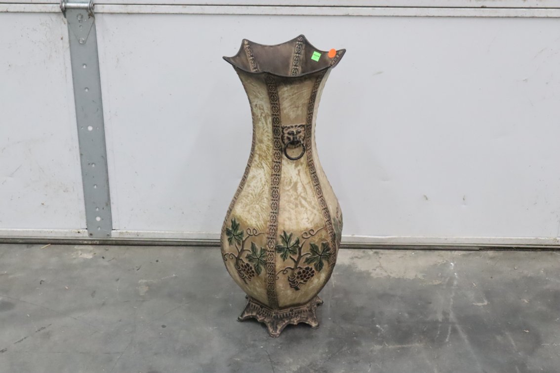 Metal Floor Vase