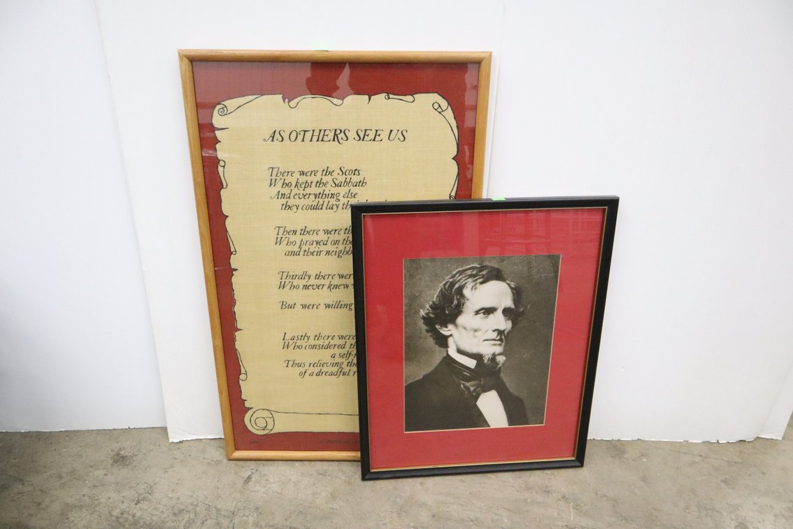 Jefferson Davis Framed Photo