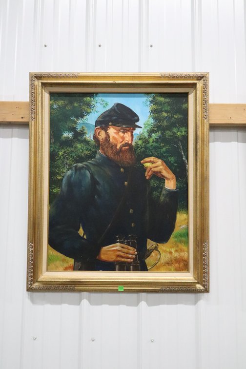 Stonewall Jackson in Yankee uniform - oil on canvas
