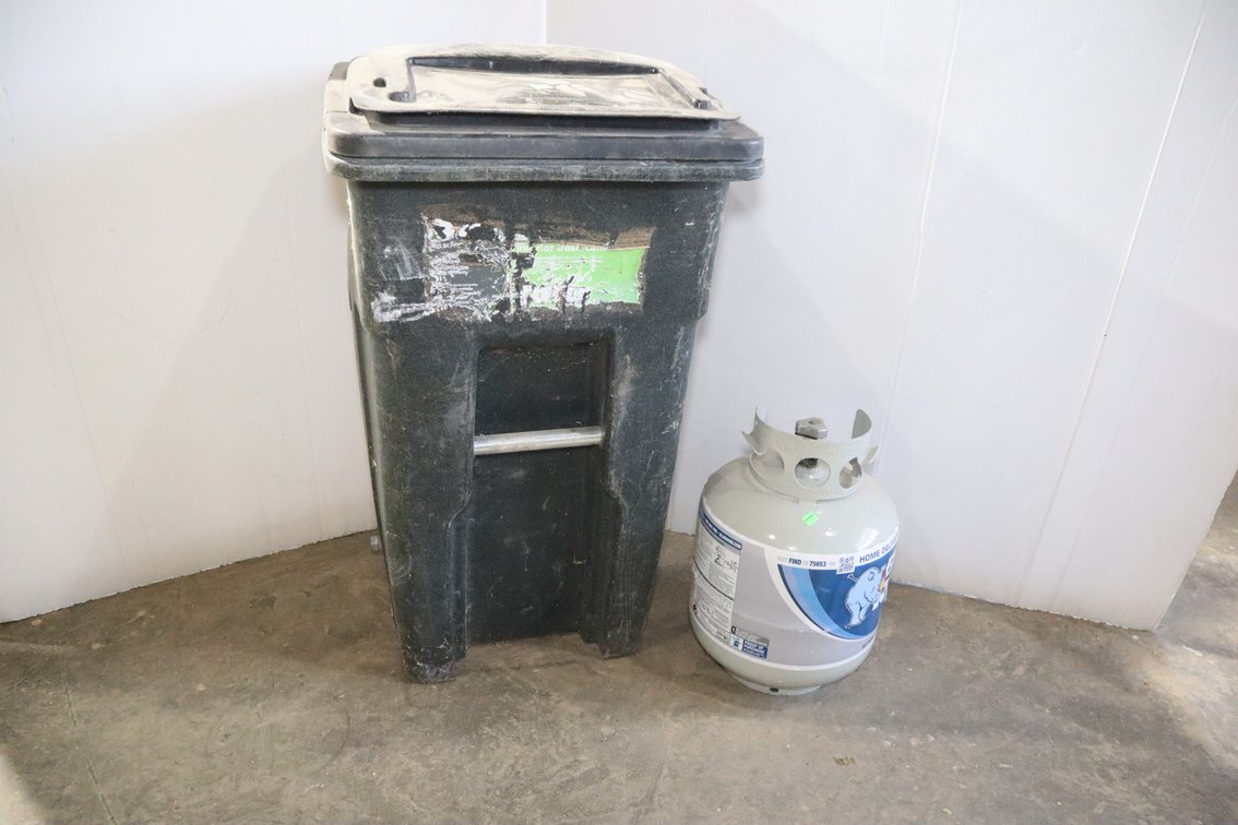 Trash Can, Propane Tank