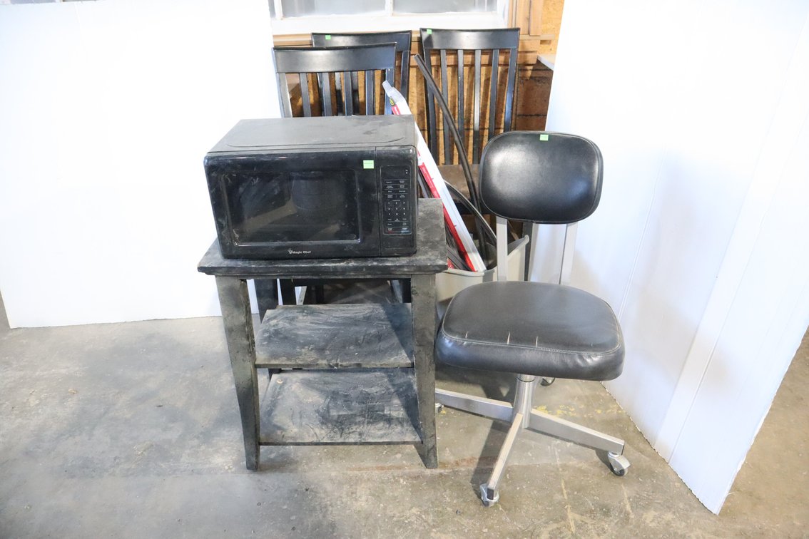 Office Chair, Microwave, more