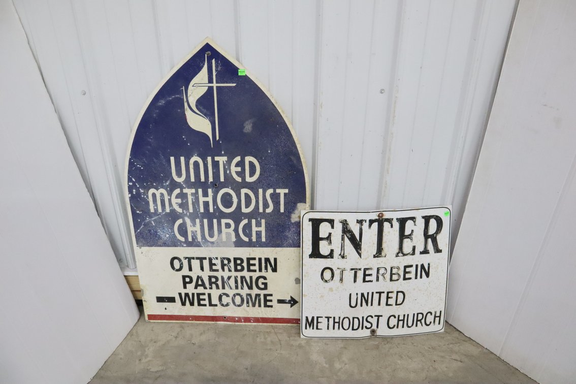 United Methodist Church Metal Signs