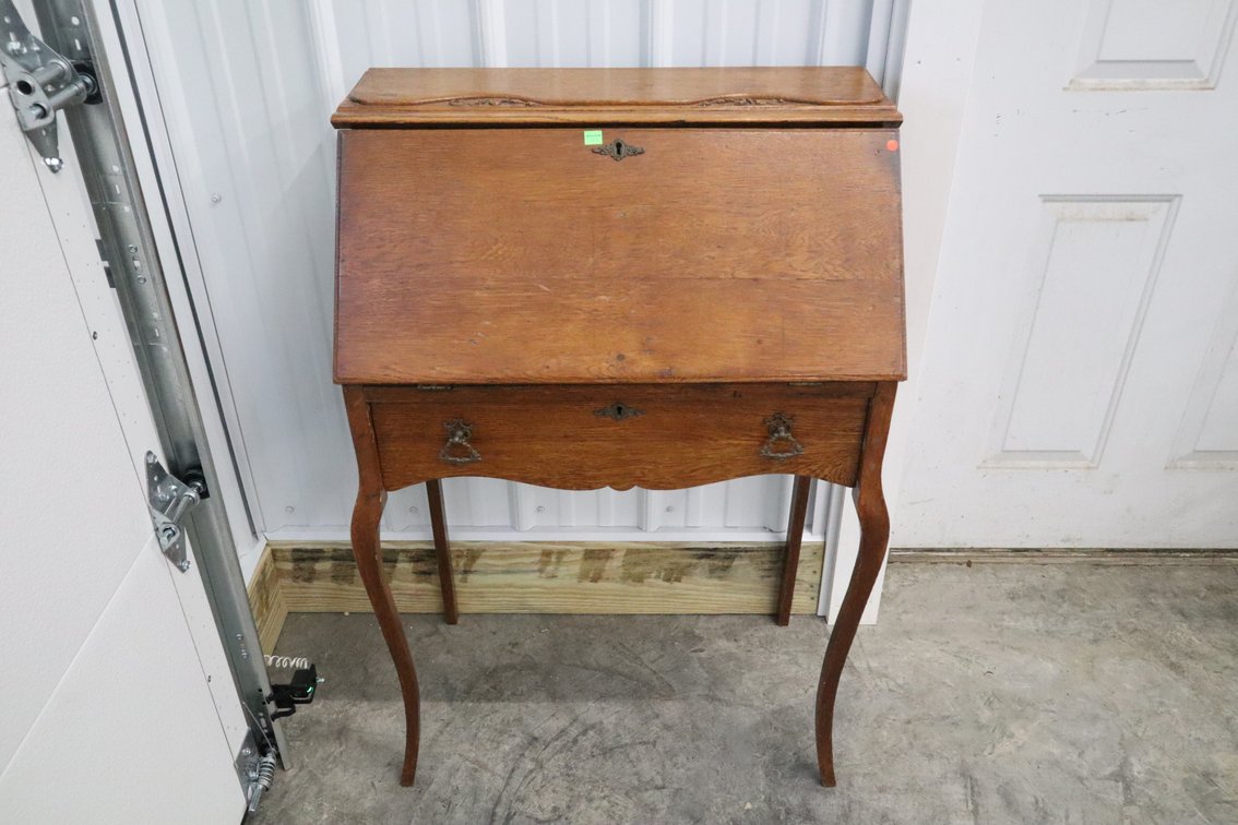 Antique Drop Front Secretary Desk