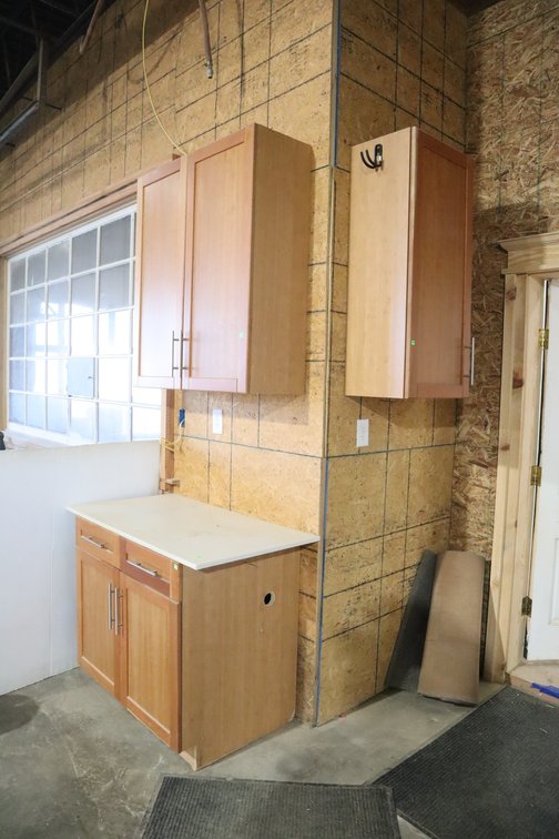 (3) Cherry Cabinets
