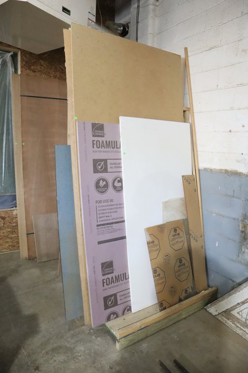 Plywood Rack With Contents